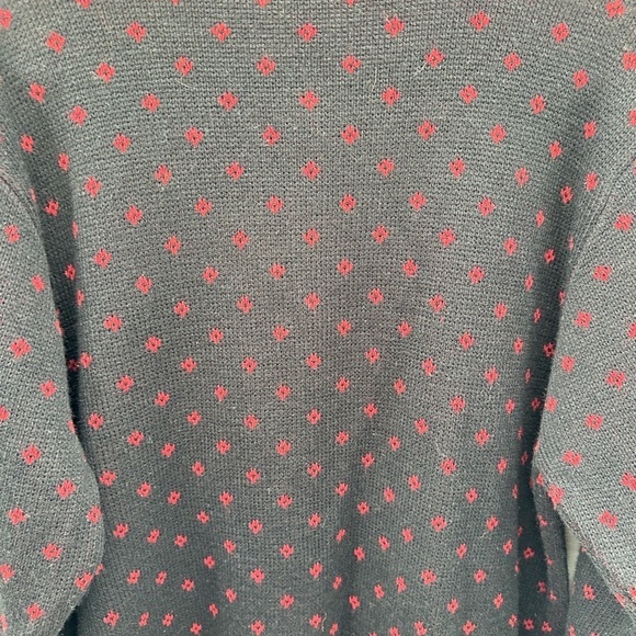 Y2K VINTAGE L CRYSTAL KOBE Embroidered woman gold button cottagecore 90'cardigan - Picture 11 of 12